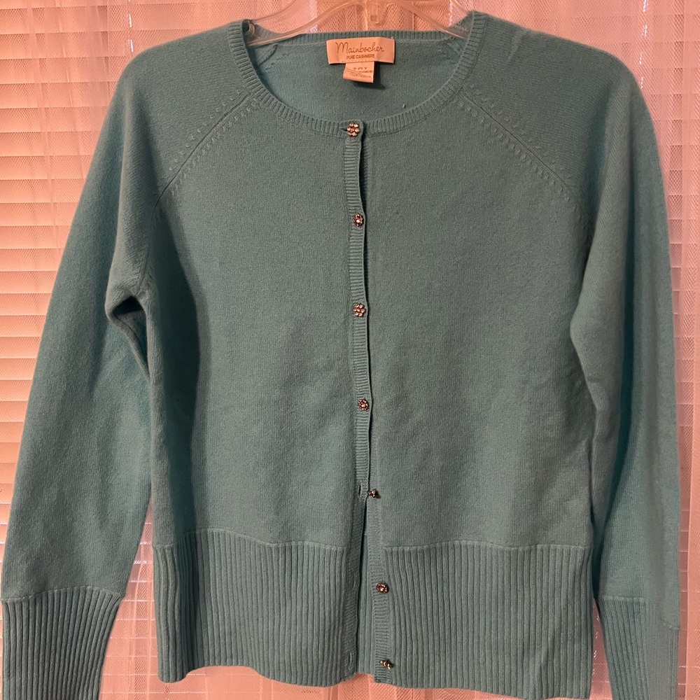 Mint Green Madewell Women's Sweater pure  cashmere Sz M H